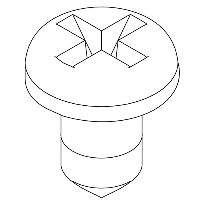 KOHLER K-1049033-D Screw, 6-20 X .25 Cr Pan Hd Tap S