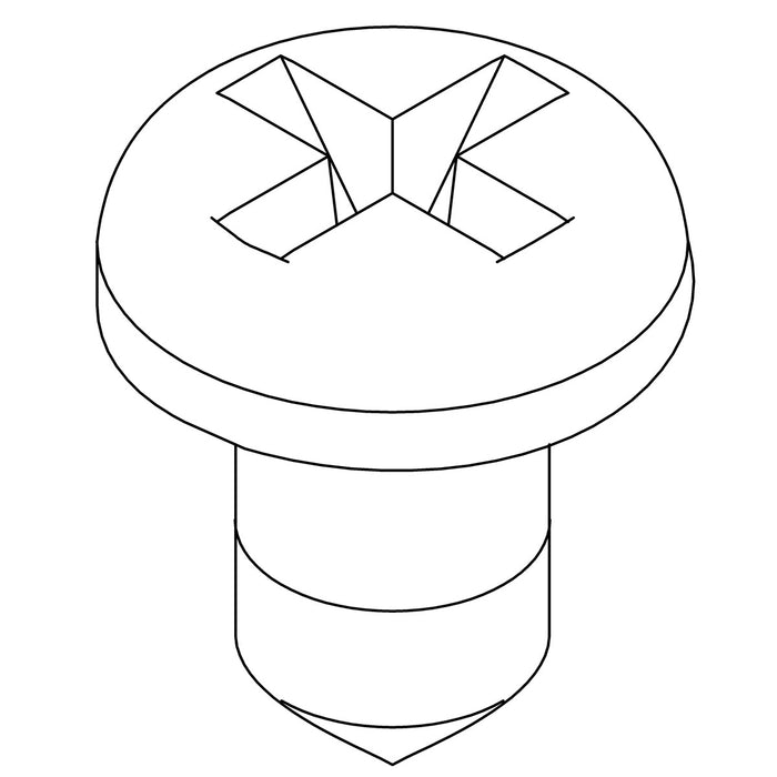 KOHLER K-1049033-D Screw, 6-20 X .25 Cr Pan Hd Tap S