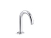 KOHLER K-104MT76-SANA Components Touchless lavatory faucet with Kinesis sensor technology, Tube design, DC-powered, 0.5 