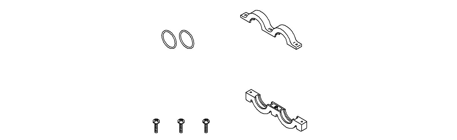 KOHLER K-1052077 Inlet Saddle Clamp Kit