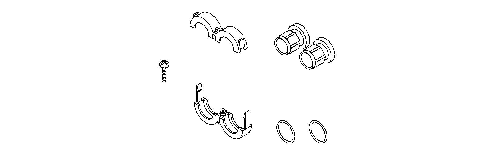 KOHLER K-1052082 Outlet Adapter 1/2 NPT Kit