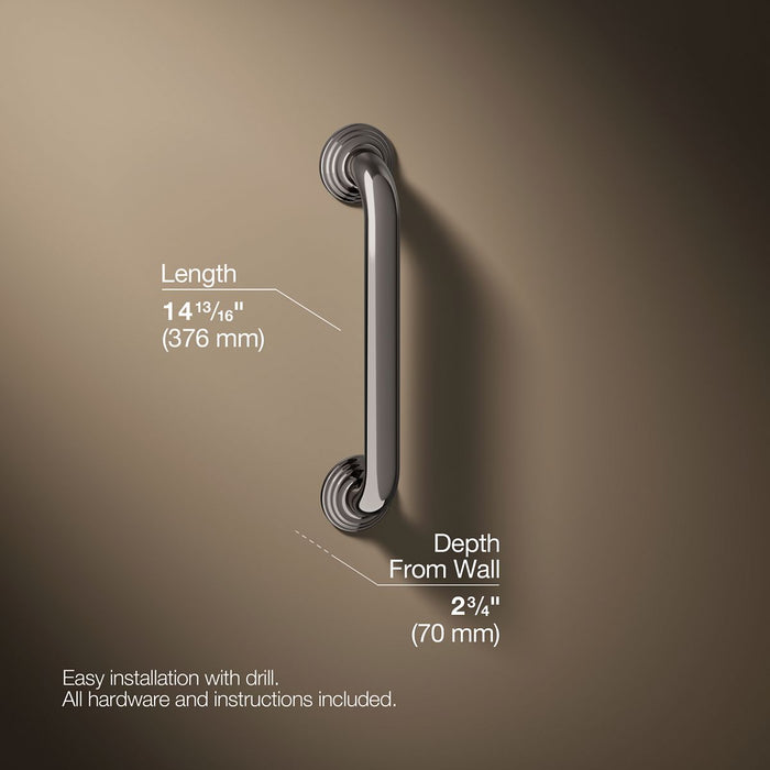 3/4 view of product with dimensions