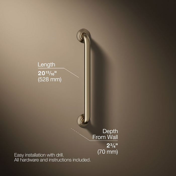 3/4 view of product with dimensions
