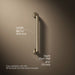3/4 view of product with dimensions