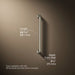 3/4 view of product with dimensions