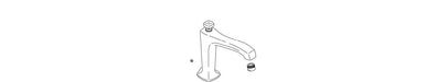 KOHLER K-1054539-SN Spout Assembly, Deck Bath