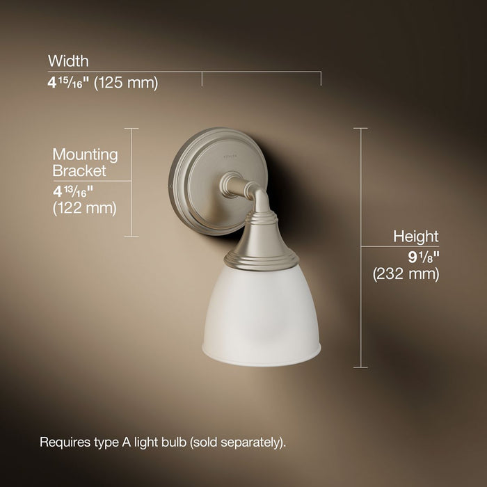 3/4 view of product with dimensions
