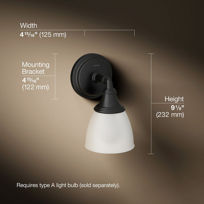 3/4 view of product with dimensions