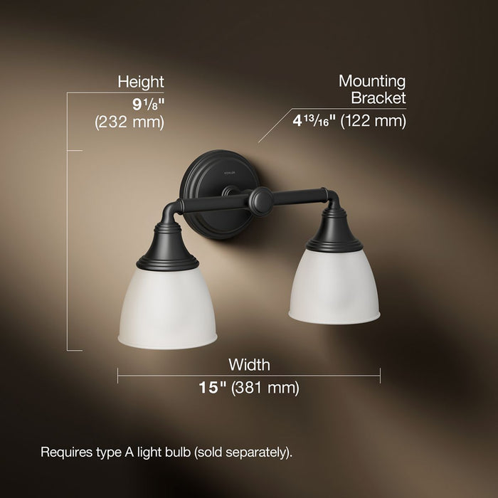 3/4 view of product with dimensions