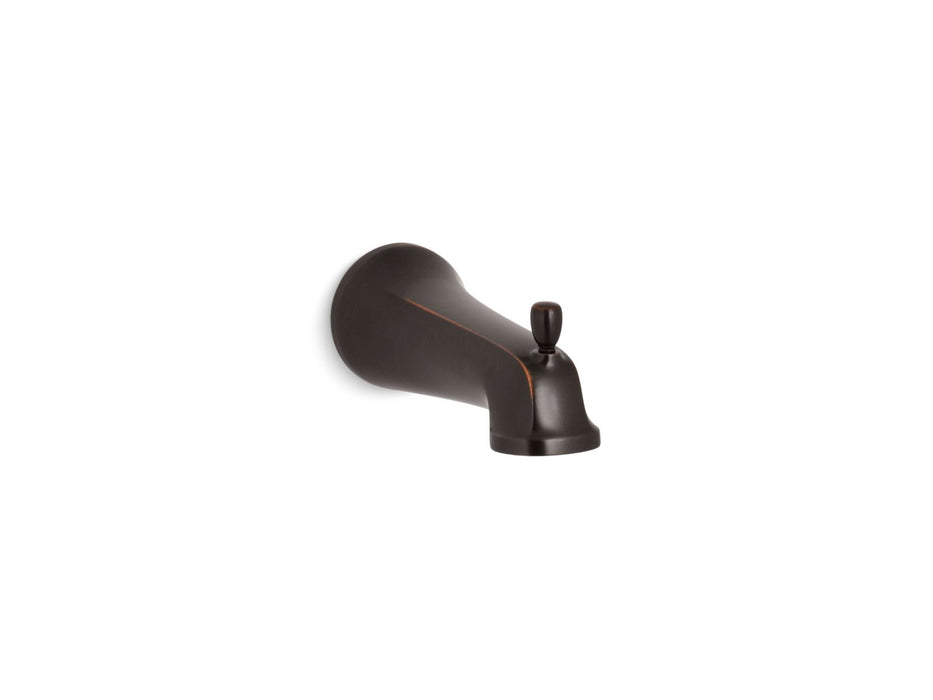 KOHLER K-10588 Bancroft Wall-mount bath spout with diverter, NPT connection, oil rubbed bronze