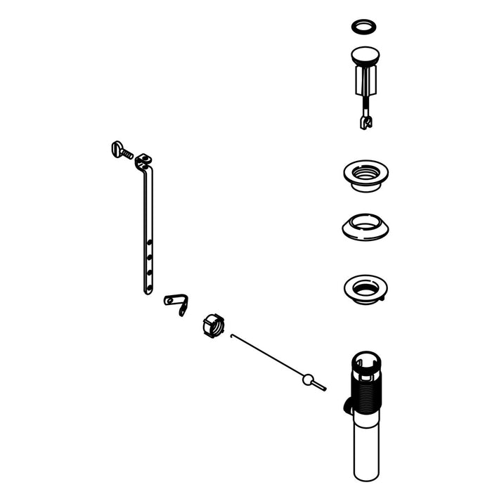KOHLER K-1061375-CP Competitive Drain Assembly