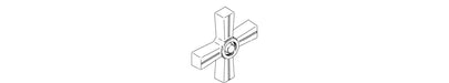 KOHLER K-1066101-A-BN Handle, Bath Cross, Pure