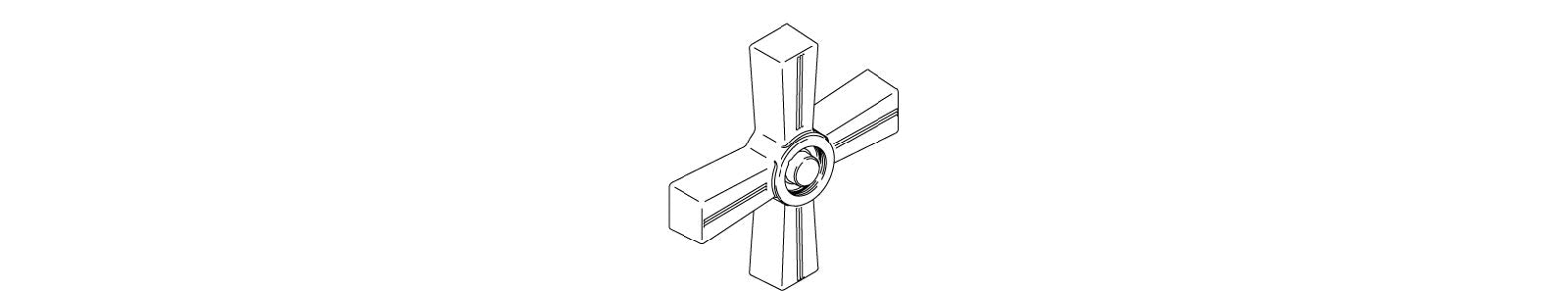 KOHLER K-1066101-A-SN Handle, Bath Cross, Pure
