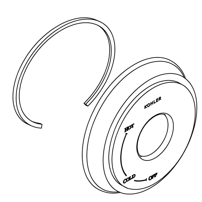 KOHLER K-1073143-BN Assembly, Escutcheon