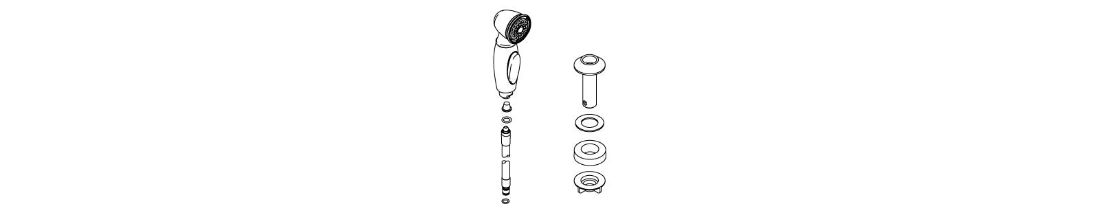 KOHLER K-1085211-CP Assembly-Side Spray