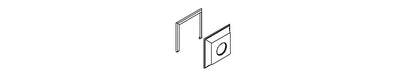 KOHLER K-1086731-CP Face Plate Assy, B&S, Square