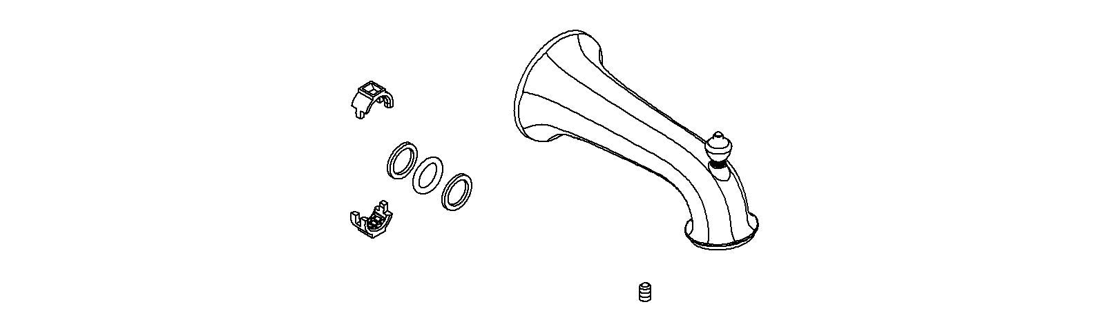 KOHLER K-1097031-CP Spout Assembly