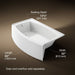 KOHLER K-1100-LA Expanse 60" x 32" alcove bath, left drain