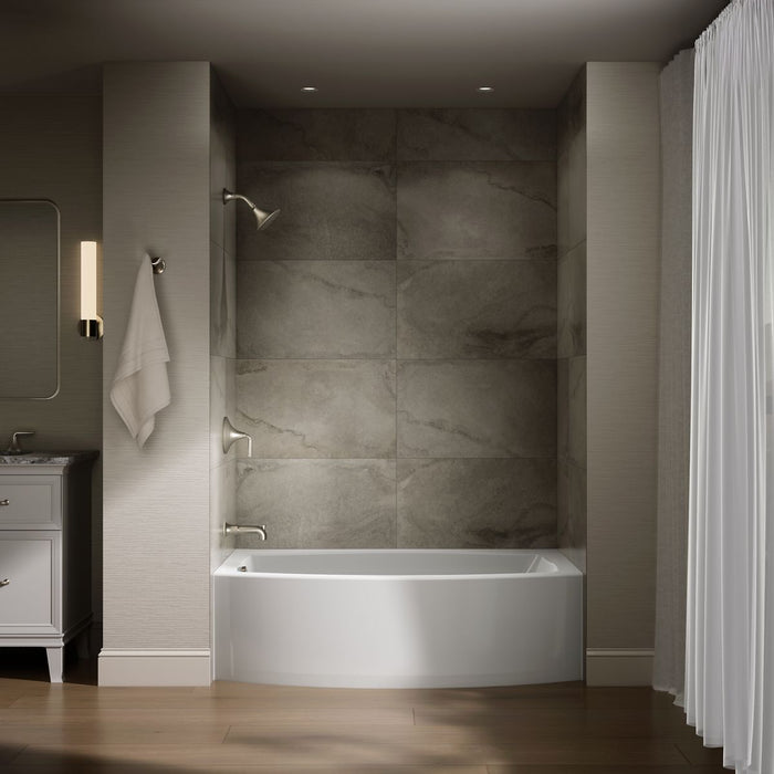 KOHLER K-1100-LA Expanse 60" x 32" alcove bath, left drain, white - view 4