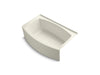 KOHLER K-1100-RA Expanse 60" x 32" alcove bath, right drain, biscuit