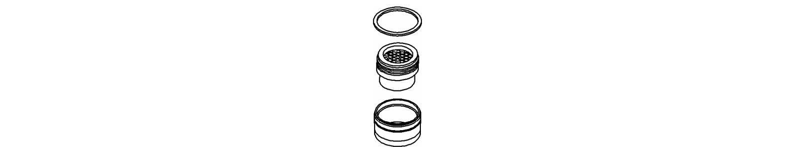 KOHLER K-1103469-BN Aerator Assy, 1.5 Gpm, Large