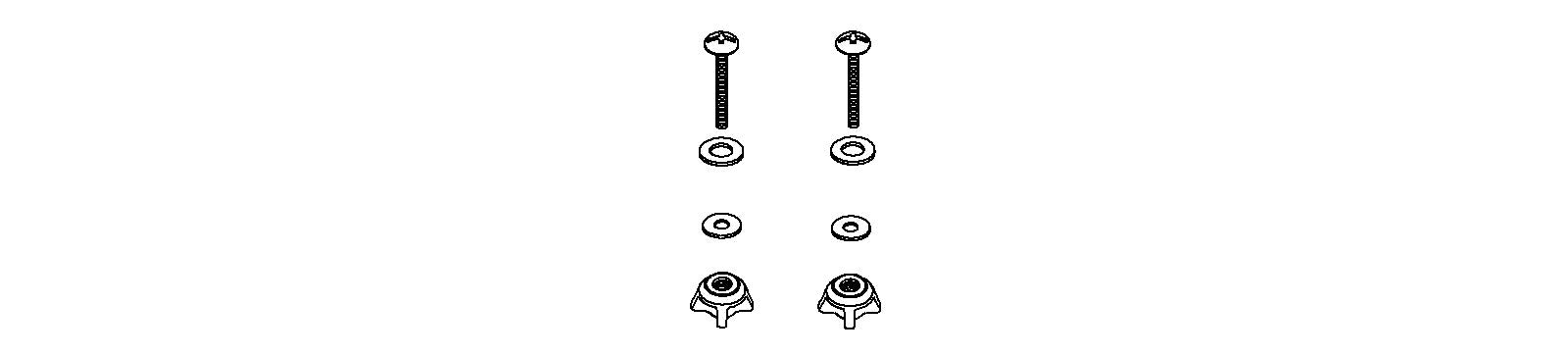 KOHLER K-1104015 Toilet Seat Hardware Kit