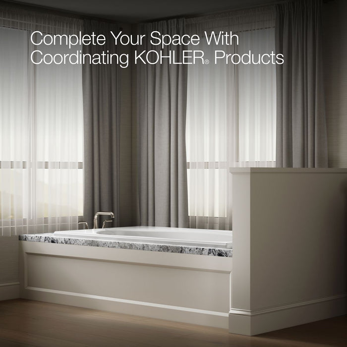 KOHLER K-1115 Windward 72" x 42" drop-in bath, white - view 2
