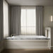 KOHLER K-1115 Windward 72" x 42" drop-in bath, white - view 5
