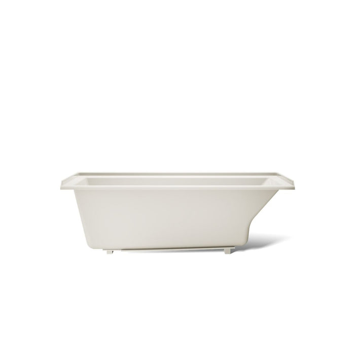 KOHLER K-1121-LW Underscore 60" x 30" alcove bath with Bask heated surface, left drain, biscuit - view 4