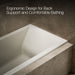 KOHLER K-1121-LW Underscore 60" x 30" alcove bath with Bask heated surface, left drain, biscuit - view 5
