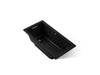 KOHLER K-1121-W1 Underscore 60" x 30" drop-in bath with Bask heated surface, black black