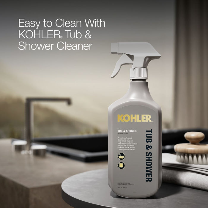 KOHLER K-1121-W1 Underscore 60" x 30" drop-in bath with Bask heated surface, black black - view 3