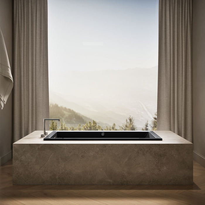 KOHLER K-1121-W1 Underscore 60" x 30" drop-in bath with Bask heated surface, black black - view 4