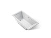 KOHLER K-1121-W1 Underscore 60" x 30" drop-in bath with Bask heated surface, ice grey