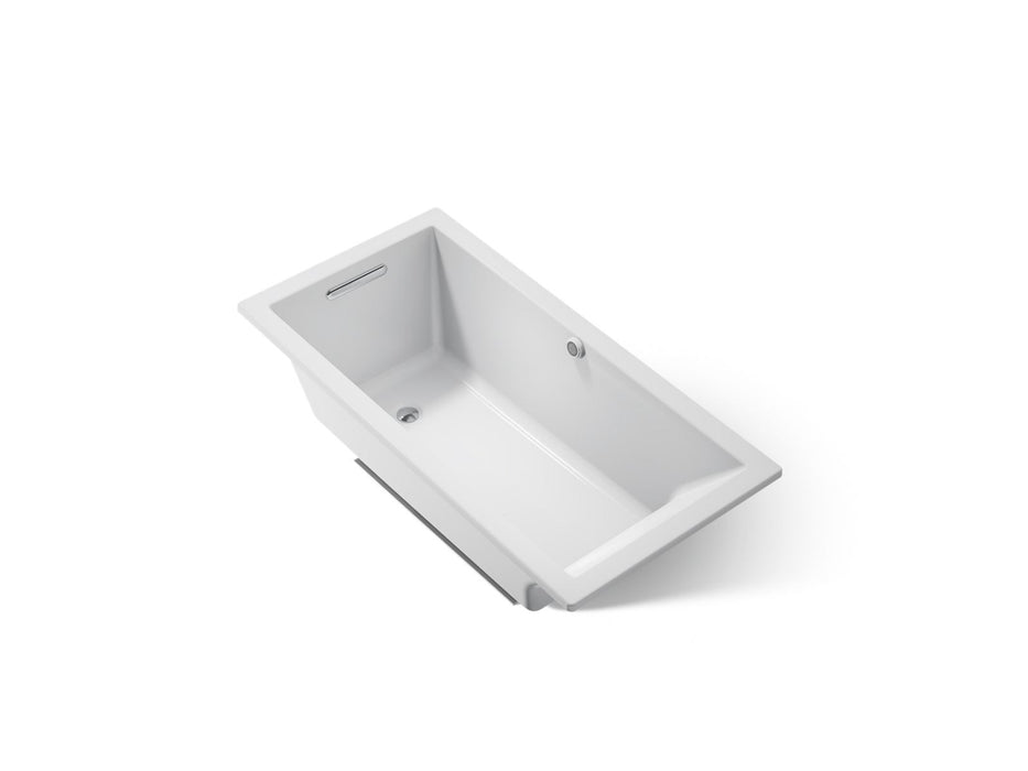 KOHLER K-1121-W1 Underscore 60" x 30" drop-in bath with Bask heated surface, ice grey