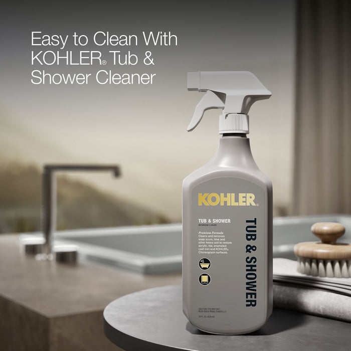 KOHLER K-1121-W1 Underscore 60" x 30" drop-in bath with Bask heated surface, ice grey - view 4