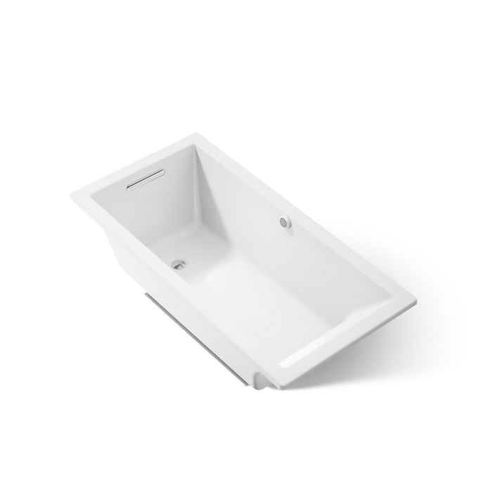 KOHLER K-1121-W1 Underscore 60" x 30" drop-in bath with Bask heated surface, white - view 5