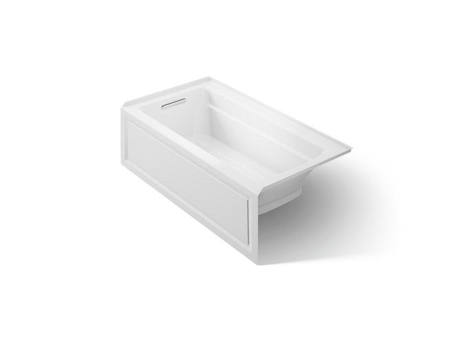 KOHLER K-1122-GHLA Archer 60" x 32" alcove Heated BubbleMassage air bath, left drain