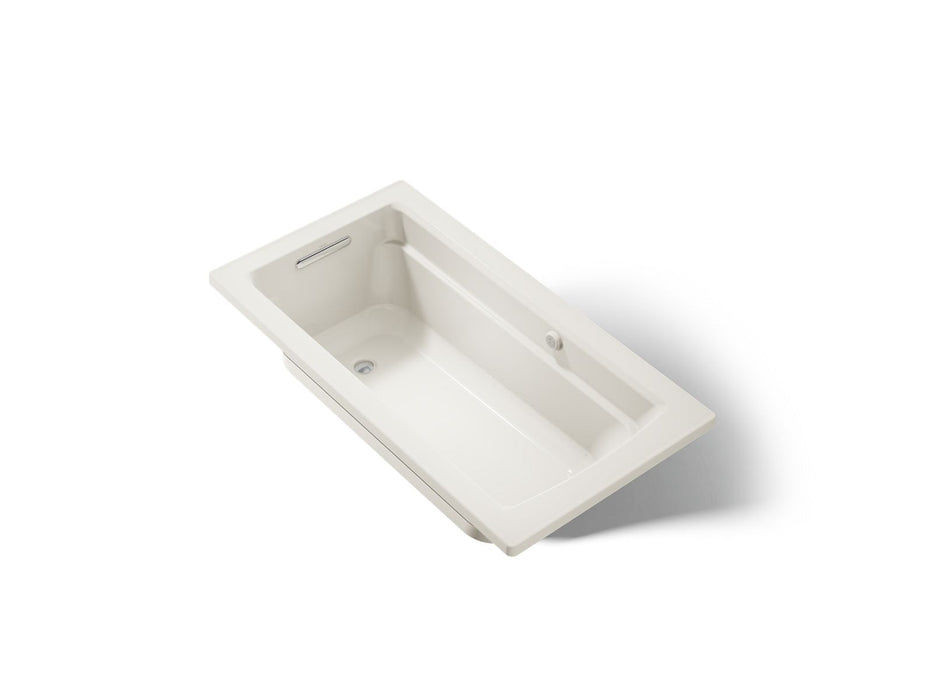 KOHLER K-1122-GH Archer 60" x 32" drop-in Heated BubbleMassage air bath, biscuit