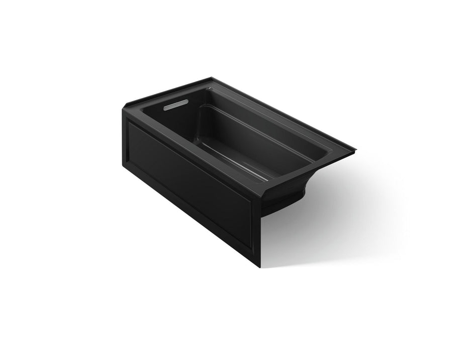 KOHLER Archer 60" x 32" alcove Heated BubbleMassage air bath, left drain
