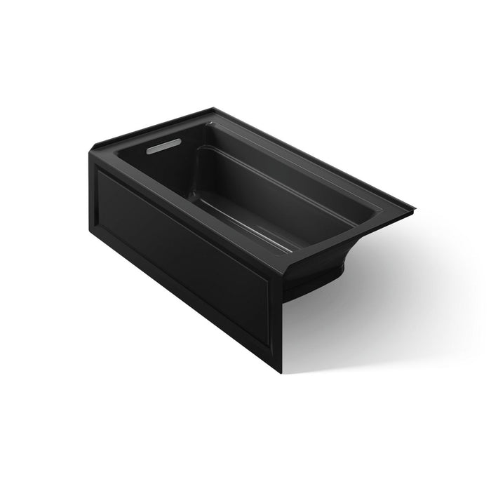 KOHLER Archer 60" x 32" alcove Heated BubbleMassage air bath, left drain