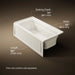 KOHLER K-1122-GHRA Archer 60" x 32" alcove Heated BubbleMassage air bath, right drain, biscuit - view 5