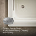 KOHLER Archer 60" x 32" drop-in Heated BubbleMassage air bath with Bask heated surface