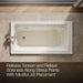 KOHLER K-1122-H Archer 60" x 32" drop-in whirlpool bath with heater, biscuit - view 5