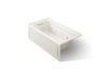 KOHLER Archer 60" x 32" alcove whirlpool bath, left drain