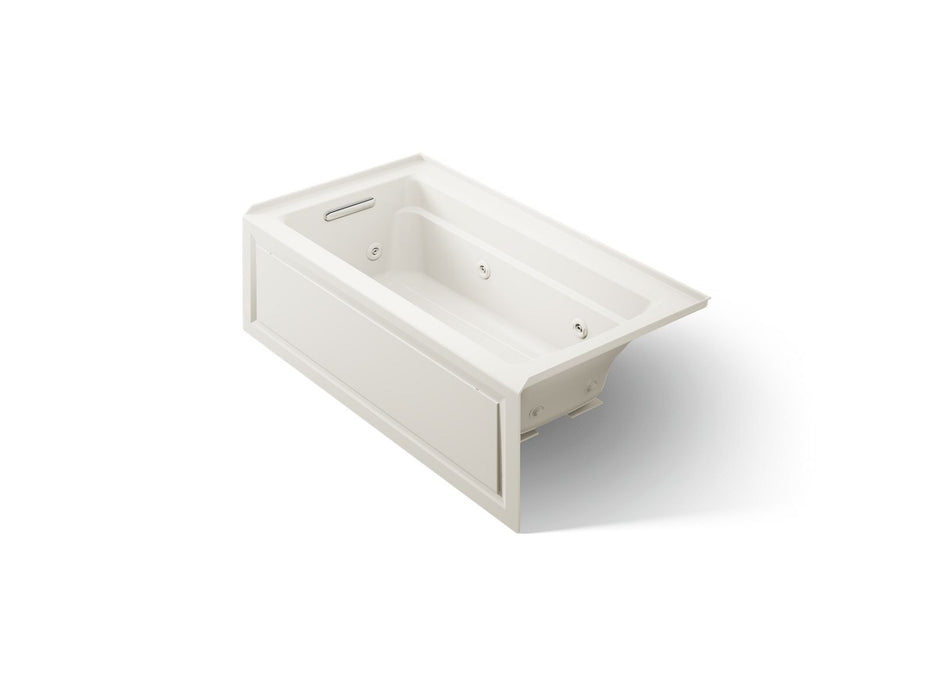 KOHLER Archer 60" x 32" alcove whirlpool bath, left drain
