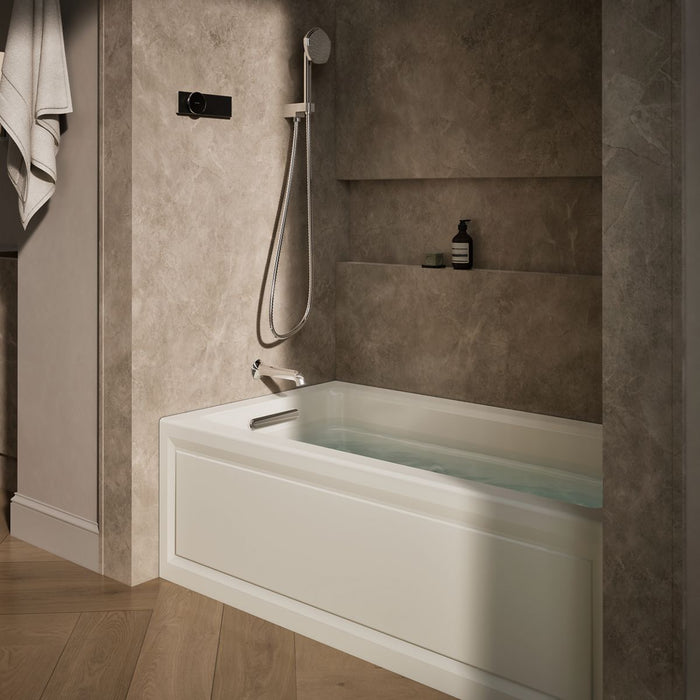 KOHLER Archer 60" x 32" alcove whirlpool bath, left drain