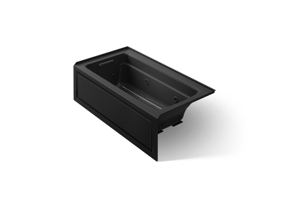 KOHLER Archer 60" x 32" alcove whirlpool bath, left drain