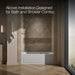 KOHLER K-1122-LAW Archer 60" x 32" alcove whirlpool bath with Bask heated surface, alcove left drain, ice grey - view 2
