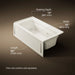 KOHLER Archer 60" x 32" alcove whirlpool bath right drain
